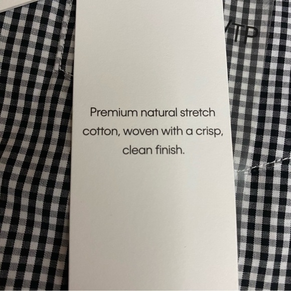 Calvin Klein Black And White Gingham Button Down Shirt Size XS - Picture 6 of 8